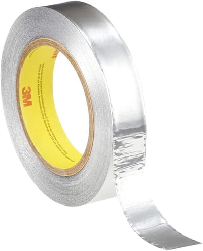 Aluminium metaal tape - 19mm breed en 55m lang - Hittebestendige zilveren folieband