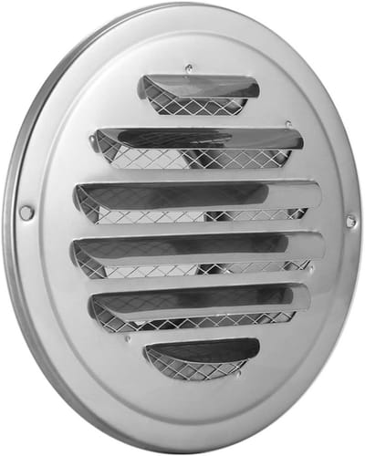 Afdekrooster - Ventilatierooster - Ventilatie Afvoeren - Roestvrij Staal - 3 x 2 x 1 cm - Zilver