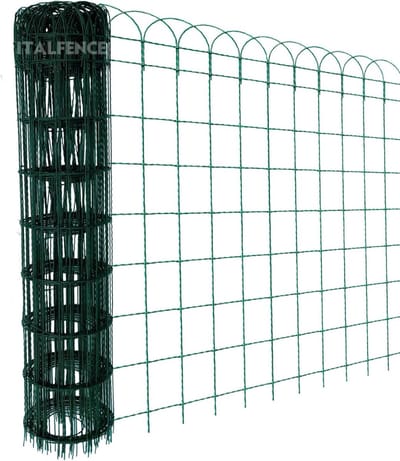 Decoratieve Gaasrol - Tuinhek Gaas - Bloembakken Omheinen - Weerbestendig Plastic Coating - 120 cm x 25 m - Mosgroen