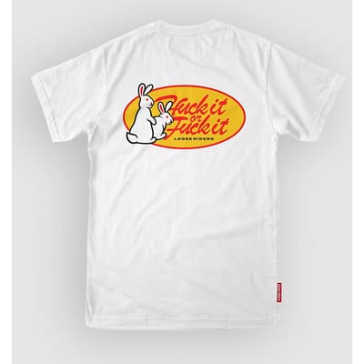 Loose Riders Huck It Bunnies Tech Tee wit