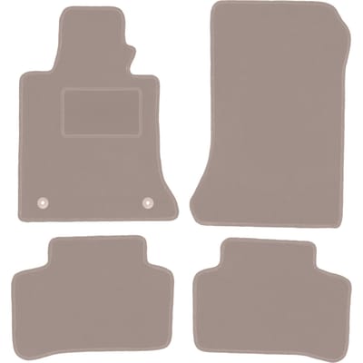 Beige veloursmatten voor: Mercedes GLK X204 SUV (2008-2015)