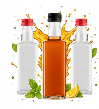 Bimberek - Decoratieve Fles - WHISKY 250ml - Set van 50 - Glazen Fles