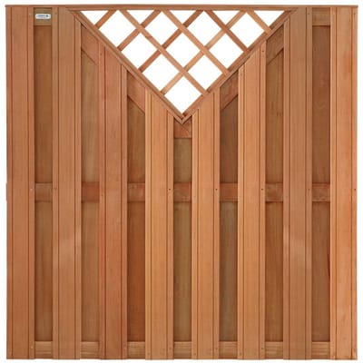 Intergard Schutting hardhout V-trellis tuinscherm 180x180cm