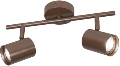 Lumidora Opbouwspot 75374 - FLORENCE - 2 Lichts - GU10 - Bruin - Metaal