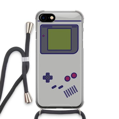 Case Company® - Hoesje met koord geschikt voor iPhone SE 2020 hoesje met Koord - Game On - Telefoonhoesje met Zwart Koord - Bescherming aan alle Kanten en Over de Schermrand