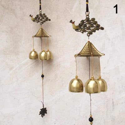 1 Stuk Antiek Windspel Koper Tuin Tuin Buiten Leven Decoratie Metaal Windspelen Buiten Chinees Oriëntaals Geluk Metaal Decor