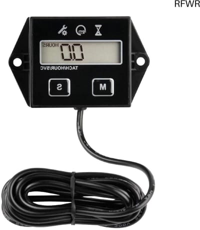 RFWR® Digitale Uurenteller en Toerenteller voor Grasmaaiers, Tractors en Generators