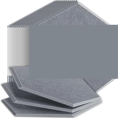 Akoestische Panelen - Geluidsisolatie Panelen - Muziek Opnemen - Hoge Dichtheid - 18 Stuks - Afr Grijs