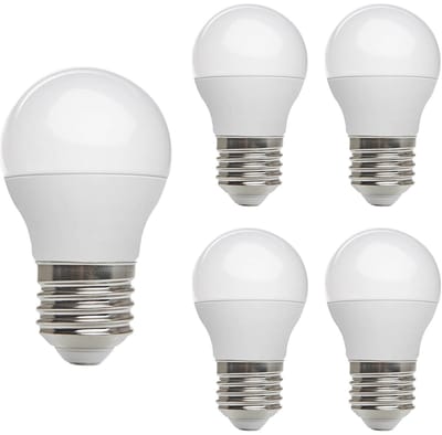 Kobi LED Lamp Mini Bolvorm E27 8.5W - 806lm - 6500K - 230V - Voor Werkplek, Spiegelverlichting of Hal - 5 stuks