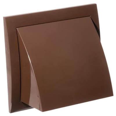Weerbestendig Ventilatierooster Ø 100 mm met Terugslagklep