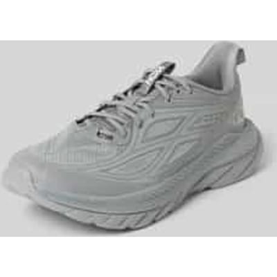 sneakers met labelprintdetails en geprofileerde zool