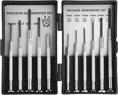 11-in-1 fijnmechanische schroevendraaierset met schroevenverwijderaar en pincet voor nauwkeurig werk