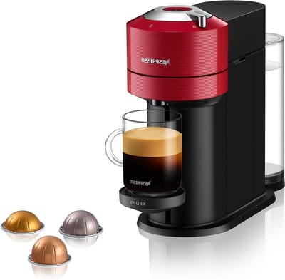 Nespresso Vertuo Next XN9105 koffiecupmachine - Vers gezette koffie - Espresso Gran Lungo - Cherry Red - Snelle opwarmtijd
