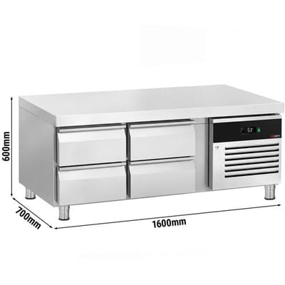 GGM Gastro Kühlunterbau - 1600mm - 191 Liter - 4x GN 1/1 Schubladen