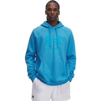 Under Armour Rival Fleece Logo HD Hoodie Heren Blauw - Maat 2XL