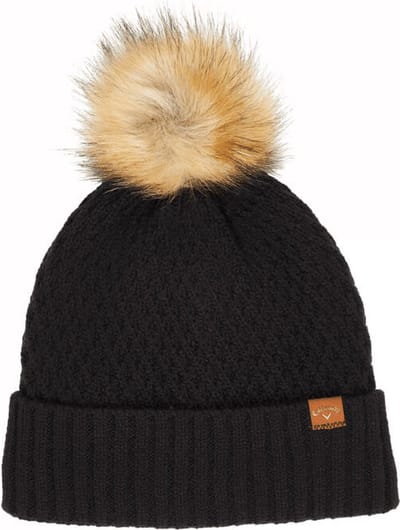 Callaway Ladies Pom Pom Beanie - Zwart