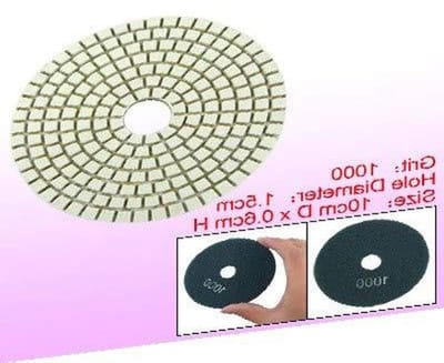 Polijstpad - Schuurschijf - Oppervlakken Gladmaken - 1000 Grit - 1.5cm Gat - Wit Blauw