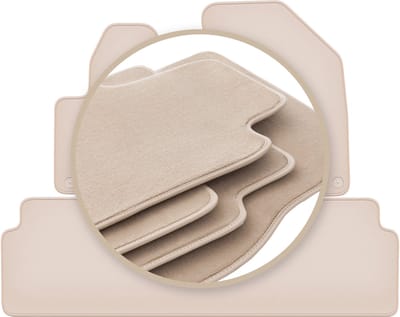 PREMIUM beige matten voor: Citroen C5 III X7 liftback, sedan, stationwagen, tourer 2008-2017