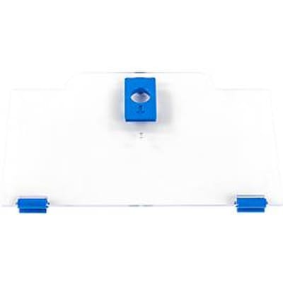 Schäfer Shop Pure Cover hoog voor Eurobox-serie Economy 400 x 300 met open voorkant, kunststof, blauw