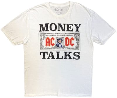 AC/DC - Money Talks Tour '25 Heren Tshirt - L - Wit