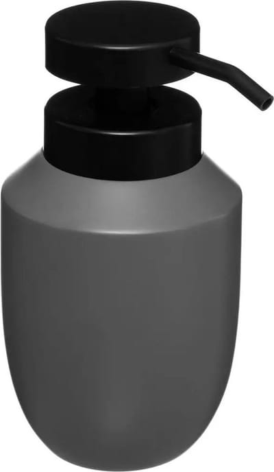 5Five Zeeppomp/dispenser - kunststeen - grijs - 320 ml - navulbaar - keuken/badkamer/toilet
