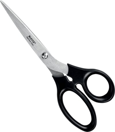 LEITZ® schaar 5425, ergonomische handgreep, geschikt voor links-/rechtshandigen, L 200 mm, roestvrij staal/kunststof, zwart