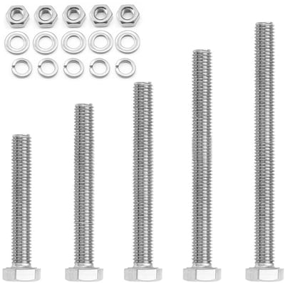 Complete M6 Schroeven Set van 104 Stuks met RVS Schroeven, Moeren en Ringen voor Diverse Toepassingen