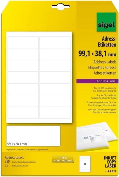 Sigel LA321 adreslabels