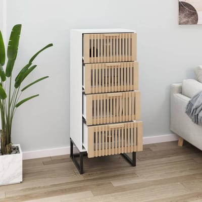 vidaXL - Hoge - kast - 40x30x95 - cm - bewerkt - hout