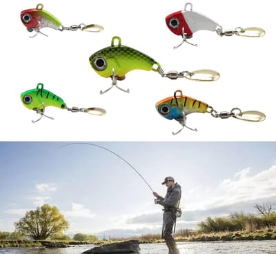 Dailygoods - Fishing Jig Spinner (5 stuks) - 5g/7g/10g/14g/20g, Metaal, 5 Farben, Ideaal voor Bass, Forel, Barracuda & Zeevis