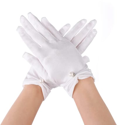 Dailygoods- Dameshandschoenen Elegante Korte - Bruidshandschoenen - Zomerhandschoenen - Satijnen Handschoenen - Ademend - Eén Maat