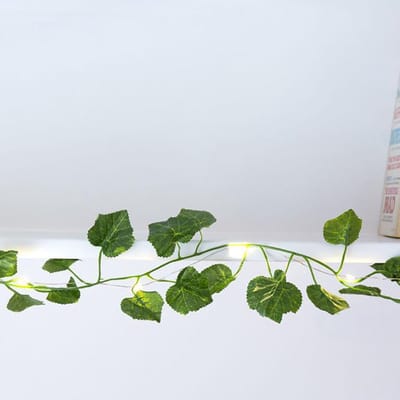 Kikkerland Lichtsnoer - Klimop - Versiering - Decoratie licht - Lichtsnoer met blaadjes