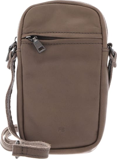FREDsBRUDER Leren Telefoontasje Schoudertas FB Mobile Bag Soft Taupe Bruine
