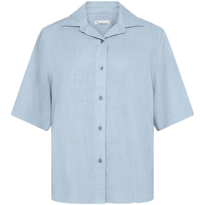 Dameshemd KnowledgeCotton Apparel Loose Linen-mix