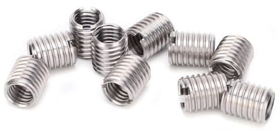 Dailygoods- Schroefdraadreduceerder M10 naar M8 - 10 Stuks - Insteekmoer - Reparatiehuls - Conversiegereedschap - Roestvrij Staal 303 - Reparatiemoer