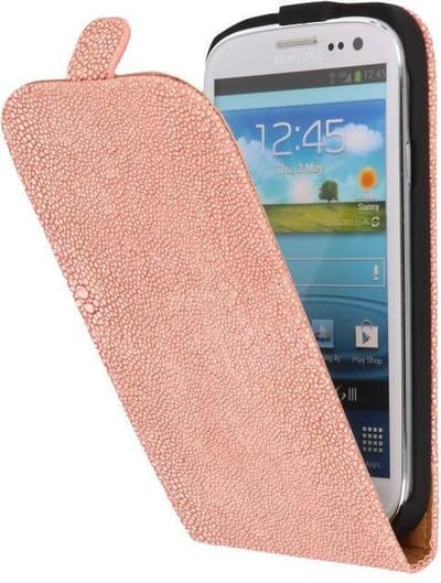 Devil FlipCase Hoesjes - Hoesje Geschikt voor Samsung Galaxy S3 i9300 Licht Roze