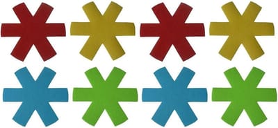 8 Stuks Panbeschermers – 23.5 cm – Mix – Anti-Kras Pannen en Kommen – Kookgerei Beschermen