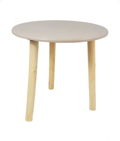 Shopcentral - Decoratieve Houten Tafel - Bijzettafel - Taupe - Modern - Multifunctioneel - Geschikt voor decoratie, servies en meer
