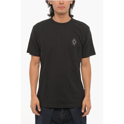 Effen ECLIPSE CROSS T-shirt met ronde hals in zwart