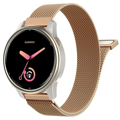 Dailygoods - Metaal Horloge Band voor Garmin Smartwatches