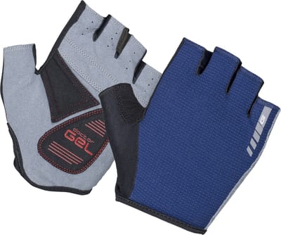 GripGrab - EasyRider Padded Korte Vinger Zomer Fietshandschoenen Wielrenhandschoenen met Padding - Navy Blauw - Unisex - Maat S