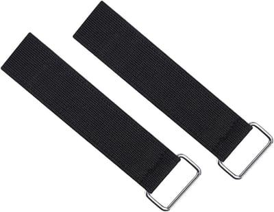 Pedaalriemen voor training - Voetsteunen fitness - Intensieve training - Antislip grip - 2 stuks - Zwart
