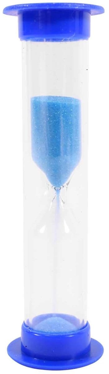 Dailygoody - Zandloper 60 Seconden - Tandenpoetsen Timer - Kookwekker - Blauw - Makkelijk te Gebruiken Zandteller - Ideaal voor Kinderen - Perfect voo