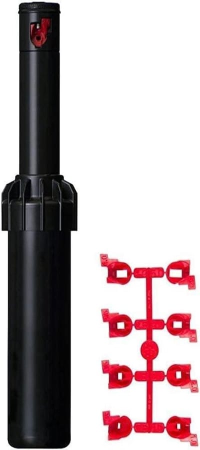 Pop-up sproeier - Gazon sproeier - Automatische bewatering - Instelbare hoek - Bereik 116m - Zwart
