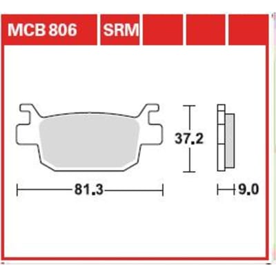 Remblokset TRW MCB806LF
