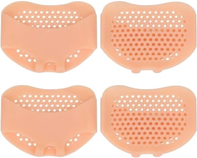 Dailygoods- Voorvoetkussens Antislip - Herbruikbare Siliconen - Middenvoetkussen - Voetkussens met Massage - Ademend en Zacht - Verlichting van Pijn - Voetbed