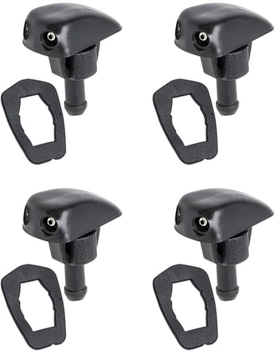 Dailygoods- Ruitenwisser - 4 stuks - Waterstraalsproeimondstuk - Kunststof Ruitensproeiers - Duurzaam - Efficiënte reiniging - Ruitensproeier