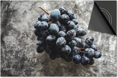 Inductie beschermer 60x60 - afdekplaat inductie mat - Dietrix Kookplaat beschermer - Exclusief - Groente en Fruit - Blauwe Druiven