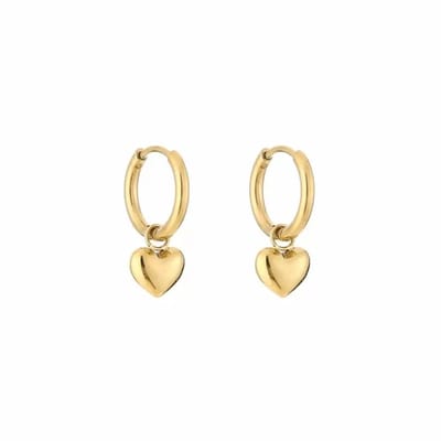 Michelle Bijoux Oorhangers tiny hart Goud