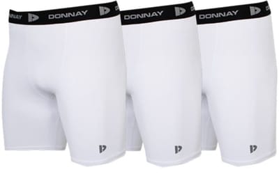 3-Pack Donnay - Compressie Short - Thermo/Sportshort (15cm) - Heren - White (001) - maat S